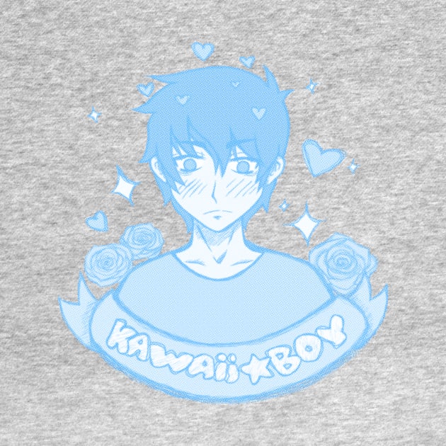 kawaii boy ! blue by tacothomas